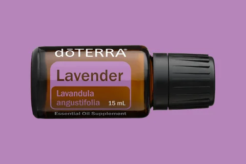Lavender essential oil bottle